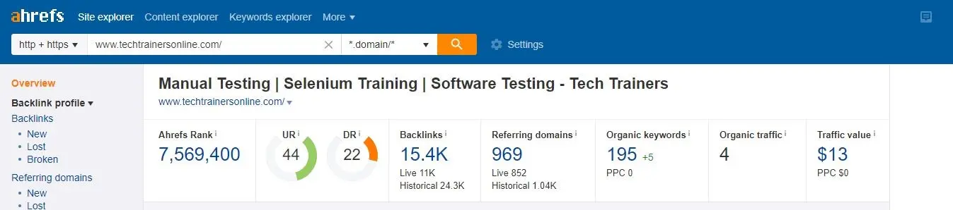 Report - After 3 months
