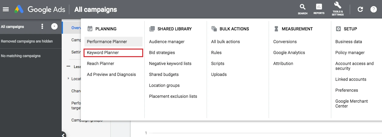 Google Keyword Planner