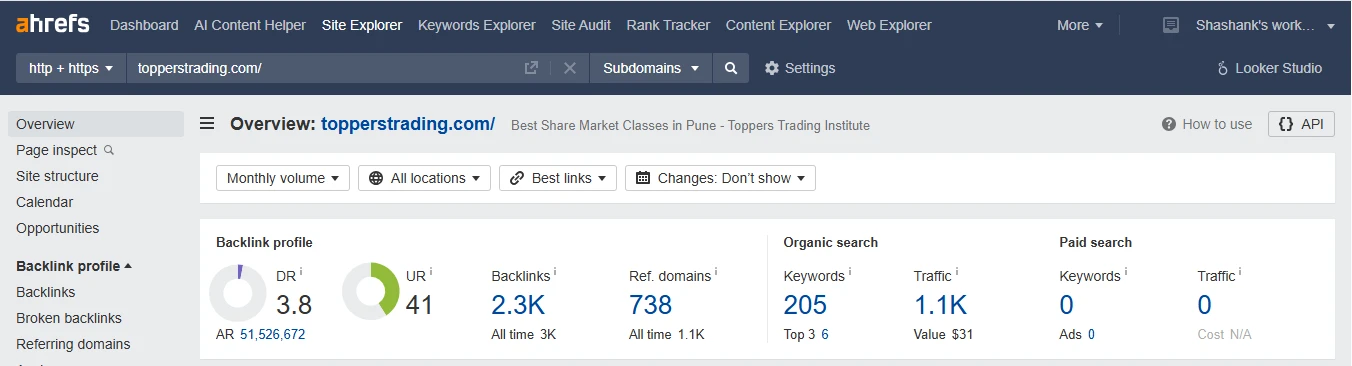 Report - After 3 months